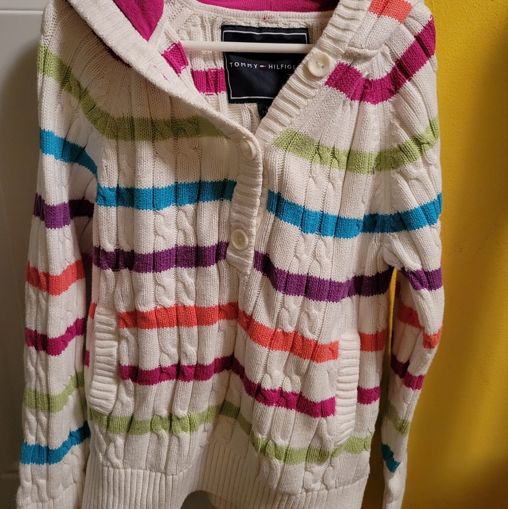 Girl's hooded Tommy Hilfiger sweater